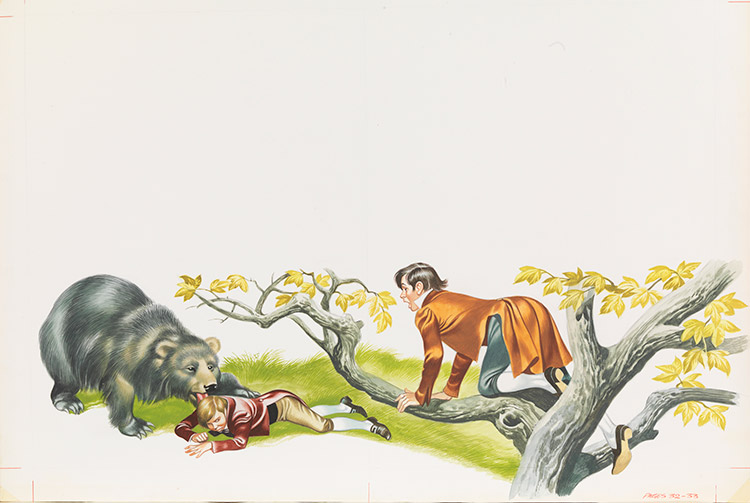 Aesop's Fables - The Two Friends (Original) by Aesop's Fables (Ron Embleton) at The Illustration Art Gallery