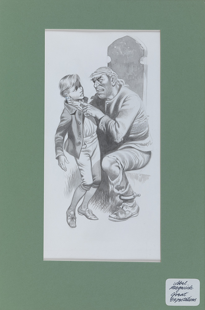 Great Expectations - Pip meets Magwitch (Original) art by Charles Dickens (Ron Embleton) at The Illustration Art Gallery