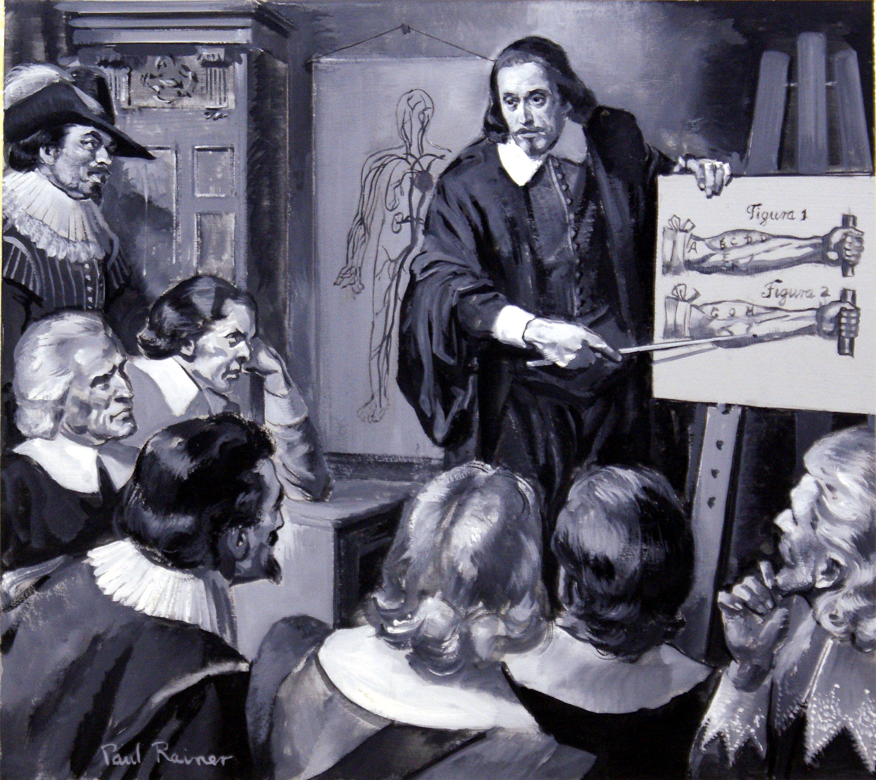 William Harvey: Man of Medicine (Original) (Signed) art by Paul Rainer at The Illustration Art Gallery