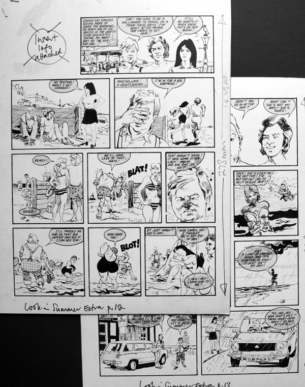 Benny Hill - Cousin Sid (TWO pages) (Originals) by Benny Hill (Ranson) at The Illustration Art Gallery