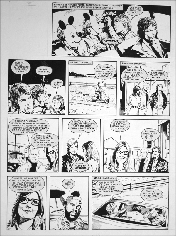 A-Team - Case In The Face (TWO pages) (Originals) by The A-Team (Ranson) at The Illustration Art Gallery