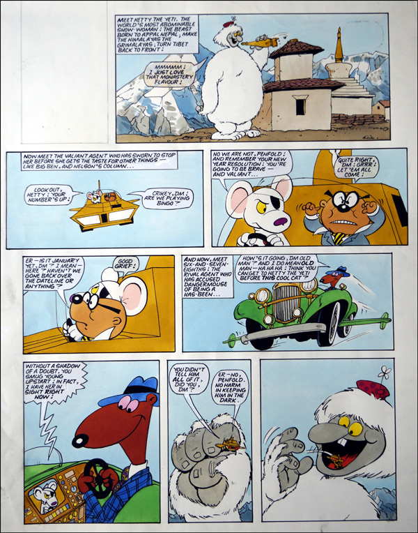 Danger Mouse - Hetty the Yetti (TWO pages) (Originals) by Danger Mouse (Ranson) at The Illustration Art Gallery