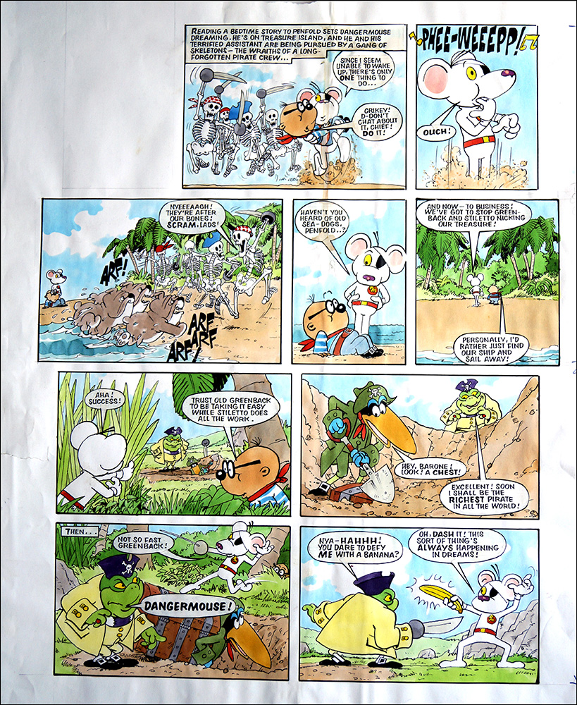 Danger Mouse - Pirates Redux (TWO pages) (Originals) art by Danger Mouse (Ranson) at The Illustration Art Gallery