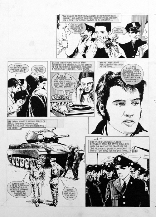 Elvis Presley His Story in Pictures 7 (Original) (Signed) by Elvis Presley (Ranson) at The Illustration Art Gallery