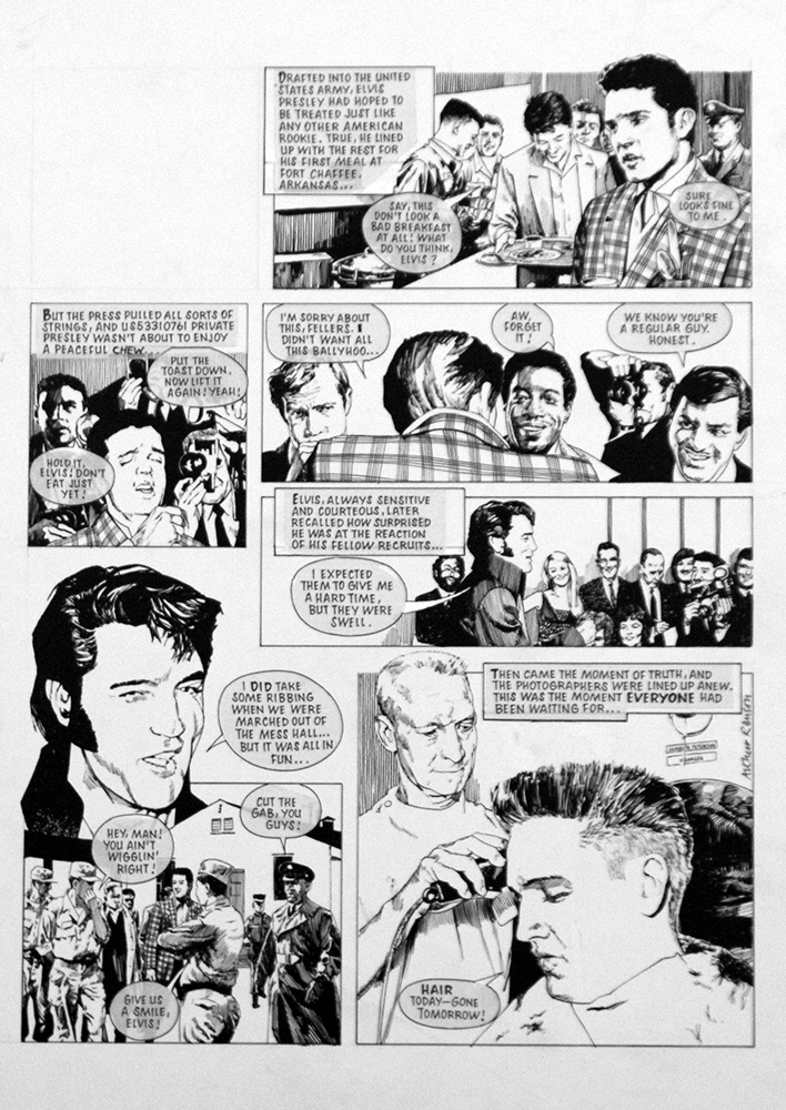 Elvis Presley His Story in Pictures 8 (Original) art by Elvis Presley (Ranson) at The Illustration Art Gallery