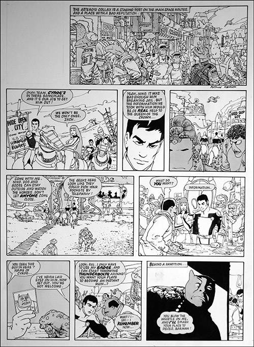 Galaxy Rangers: Zannitz Canyon (TWO pages) (Originals) (Signed) by Galaxy Rangers (Ranson) at The Illustration Art Gallery