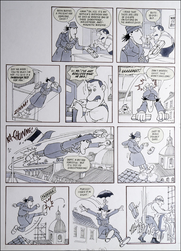 Inspector Gadget: Shockproof (TWO pages) (Originals) by Inspector Gadget (Ranson) at The Illustration Art Gallery