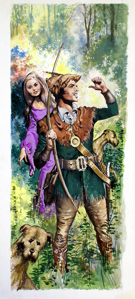 Robin Hood and Maid Marian (Original) art by Ernest Ratcliff Art at The Illustration Art Gallery