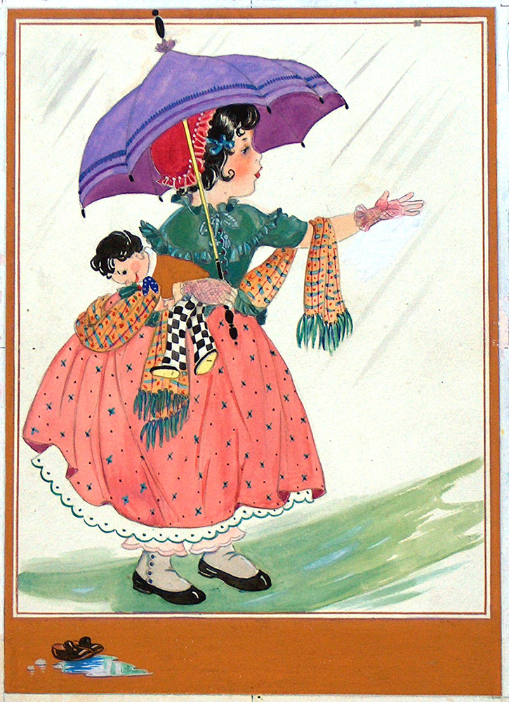 Rain (Original) art by E Dorothy Rees Art at The Illustration Art Gallery