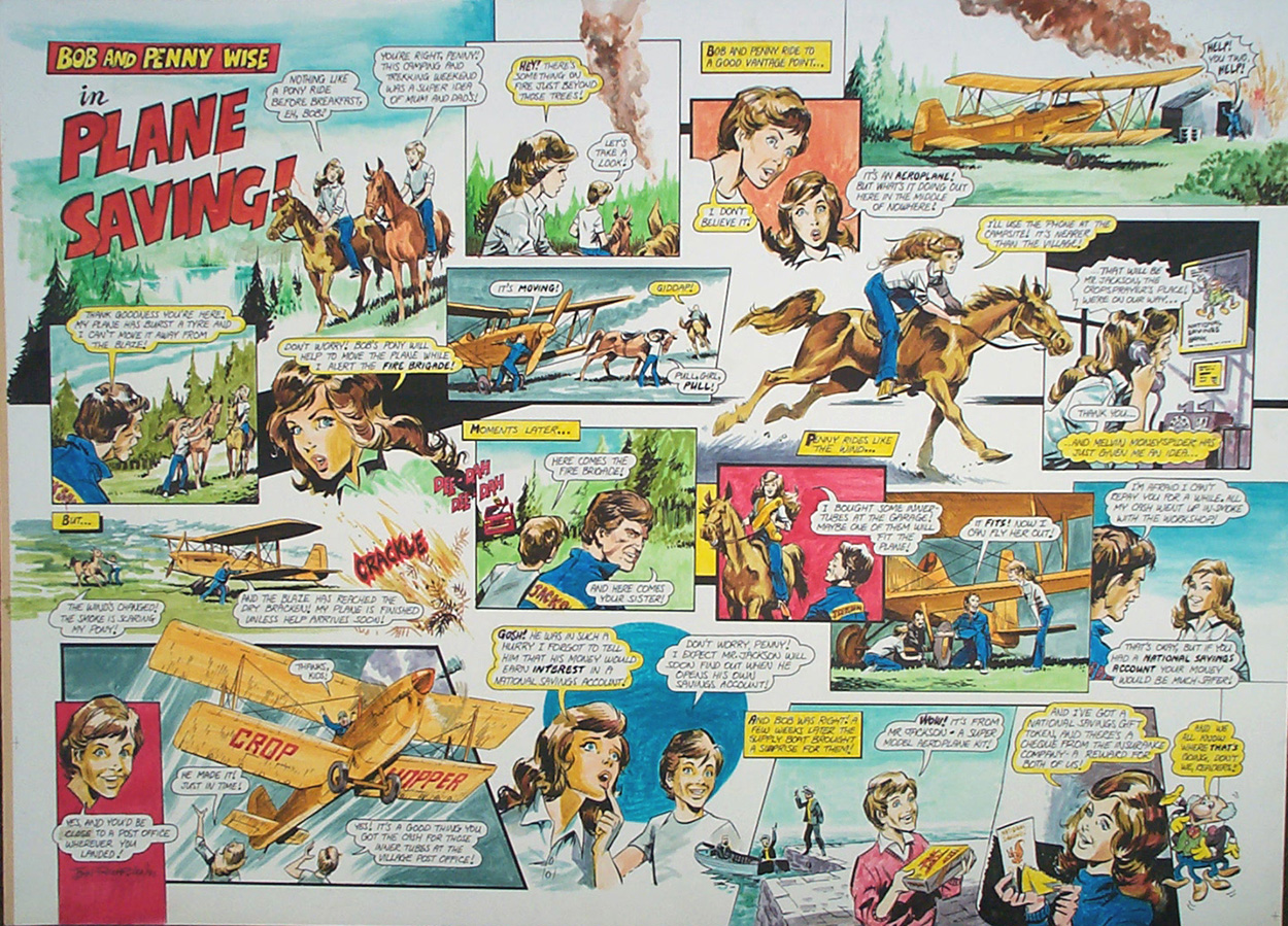 Bob & Penny Wise (TWO pages) (Originals) (Signed) art by John Richardson Art at The Illustration Art Gallery