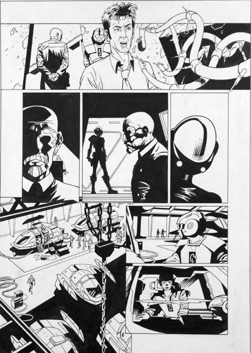 Doctor Who: The Crimson Hand, Part 1 Page 8 (Original) by David Roach at The Illustration Art Gallery