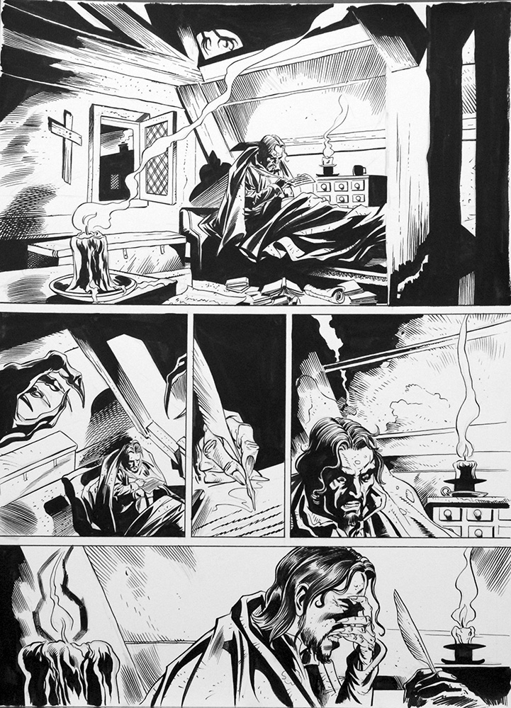 Doctor Who: A Groatsworth of Wit, Part 1 Page 2 (Original) art by David Roach Art at The Illustration Art Gallery