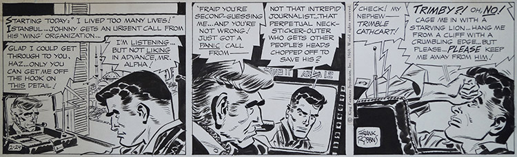 Johnny Hazard Daily Strip (Original) (Signed) by Frank Robbins at The Illustration Art Gallery