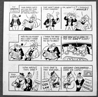 The Grumps  (TWELVE newspaper strips) art by Walter (Wally) Robertson
