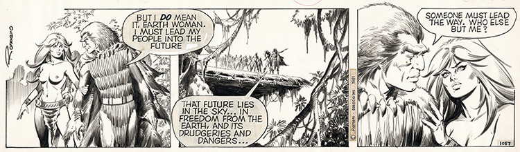 Axa daily strip 1057 - The Future in the Sky (Original) (Signed) by Axa (Romero) Art at The Illustration Art Gallery