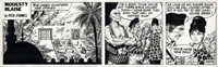 Modesty Blaise daily strip 2202 - The Harem art by Enric Badia Romero