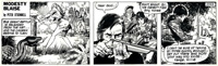 Modesty Blaise strip 2333 - Release the Anaconda art by Enric Badia Romero