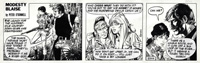 Modesty Blaise strip 2344 - The Vanishing Escape Route (Original) (Signed)