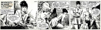 Modesty Blaise daily strip 6550 - Butch Cassidy Rides Again art by Enric Badia Romero