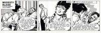 Modesty Blaise daily strip 7592 - Die by Magic (Original) (Signed)