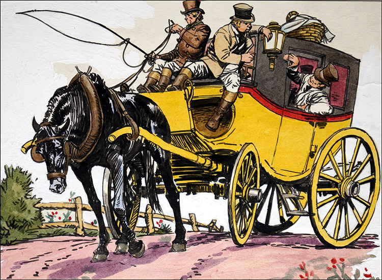 Black Beauty - Big Yellow Taxi (Original) by Black Beauty (Carlos Roume) Art at The Illustration Art Gallery