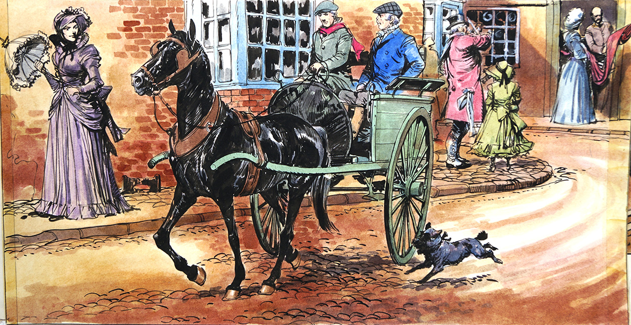 Black Beauty - Attention in the Streets (Original) art by Black Beauty (Carlos Roume) at The Illustration Art Gallery