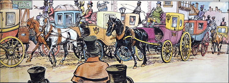 Black Beauty - High Society (Original) by Black Beauty (Carlos Roume) at The Illustration Art Gallery