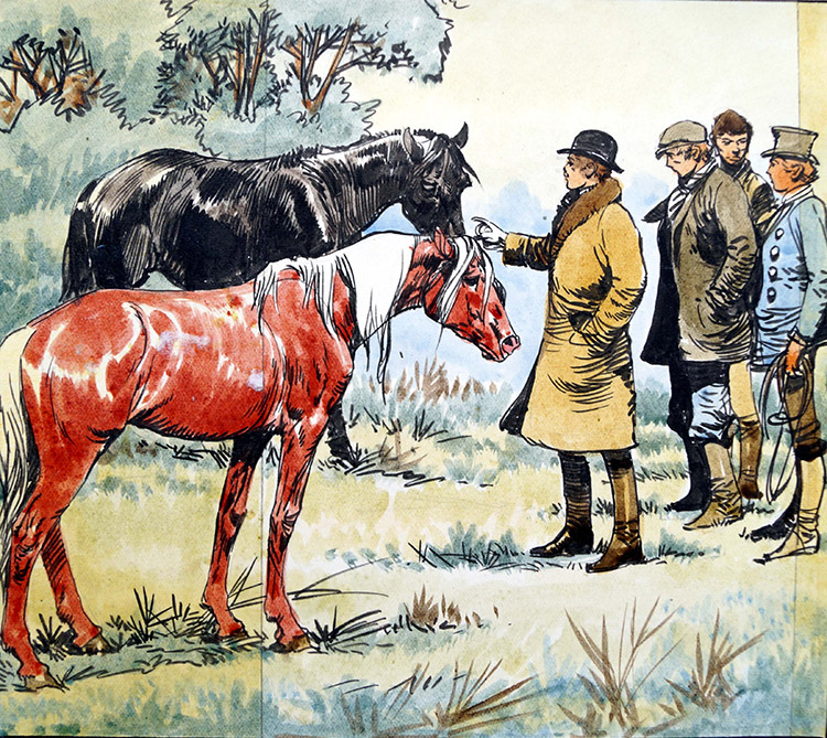 Black Beauty - Appraisals (Original) by Black Beauty (Carlos Roume) Art at The Illustration Art Gallery