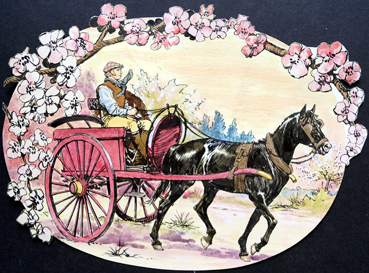 Black Beauty - Rose-Tinted (Original) by Black Beauty (Carlos Roume) Art at The Illustration Art Gallery