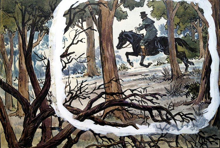 Black Beauty - A Forest (Original) by Black Beauty (Carlos Roume) Art at The Illustration Art Gallery