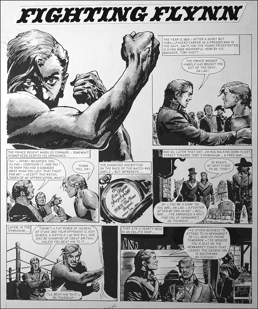 Fighting Flynn - Punch Bag (Print) art by Carlos Roume Art at The Illustration Art Gallery