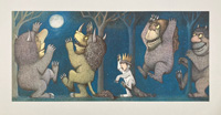 Where The Wild Things Are: Howling at the Moon art by Maurice Sendak