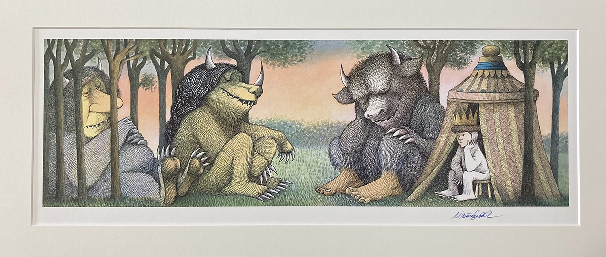 Where The Wild Things Are (Limited Edition Print) (Signed) art by Maurice Sendak at The Illustration Art Gallery