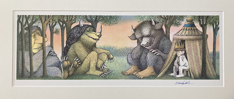 Where The Wild Things Are (Limited Edition Print) (Signed) by Maurice Sendak at The Illustration Art Gallery
