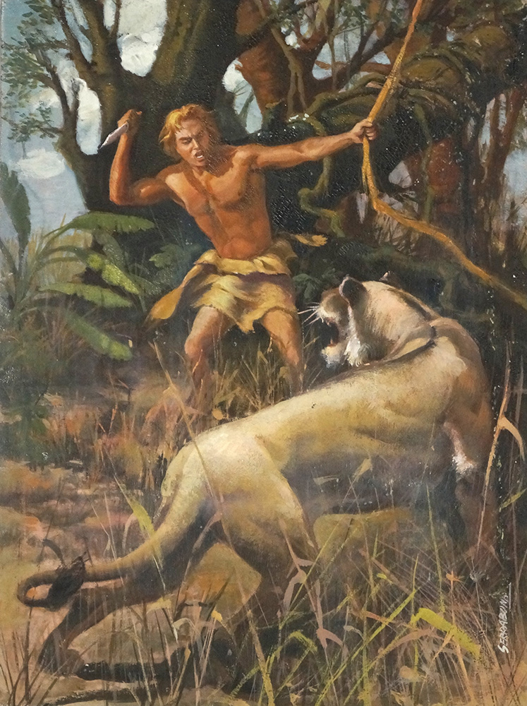 Tarzan (Original) (Signed) art by Serrabona Art at The Illustration Art Gallery
