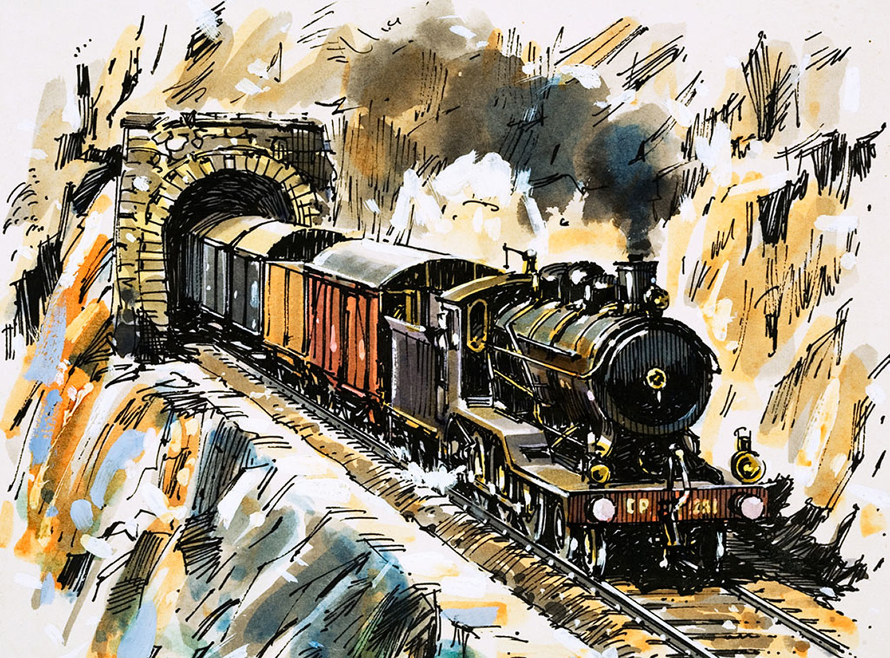 Coming Round the Mountain (Original) art by John S Smith Art at The Illustration Art Gallery