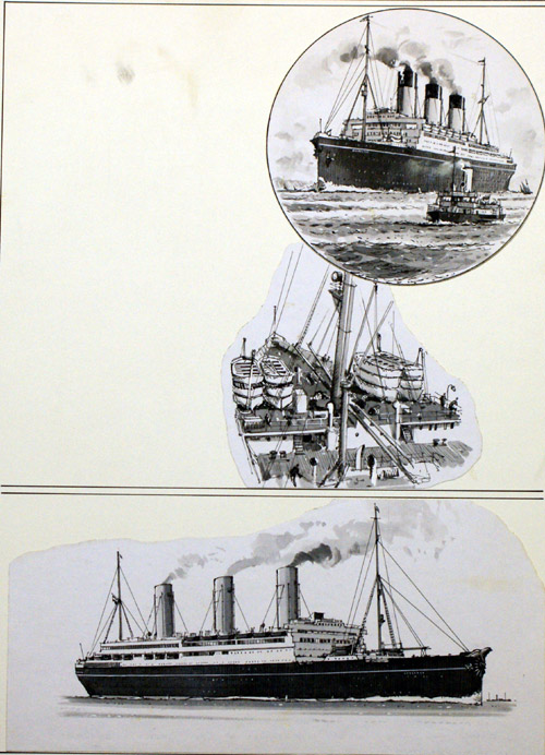 The Great Steamers: The German Giants (Original) by John S Smith Art at The Illustration Art Gallery
