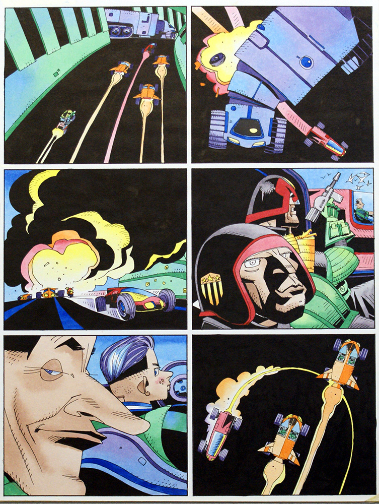 Judge Dredd: Hot Pursuit 3-33 (Original) art by Pete Smith at The Illustration Art Gallery