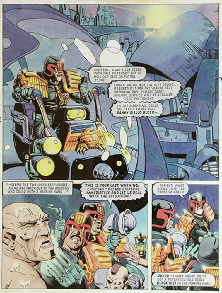 Judge Dredd: Do the Wrong Thing 49-2 (Original) art by Pete Smith Art at The Illustration Art Gallery