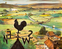 The Clever Weather Cock (Original Macmillan Poster) (Print)
