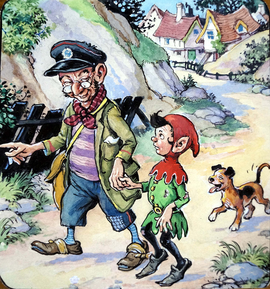 Norman Gnome: On The Path (Original) art by Geoff Squire at The Illustration Art Gallery