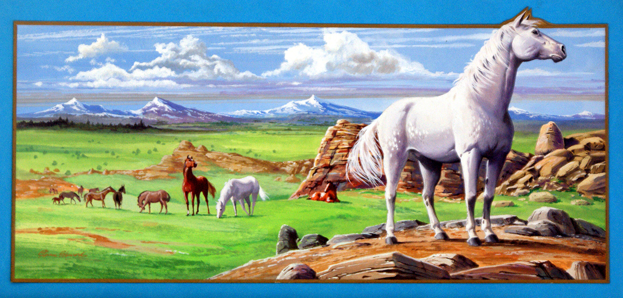 Green Grass Of Wyoming - Mary O'Hara (Original) (Signed) art by Glenn Steward Art at The Illustration Art Gallery