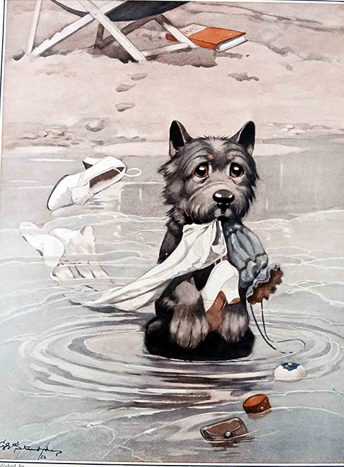 Bonzo the Dog: The Faithful Heart (Limited Edition Print) by George E Studdy at The Illustration Art Gallery