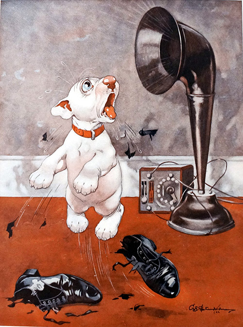 Bonzo the Dog: His Broadcast Masters Voice (Limited Edition Print) by George E Studdy at The Illustration Art Gallery