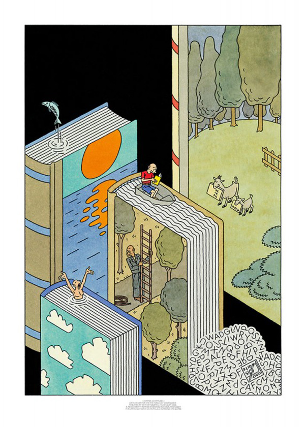 Summer Adventures (Limited Edition Print) (Signed) by Joost Swarte at The Illustration Art Gallery