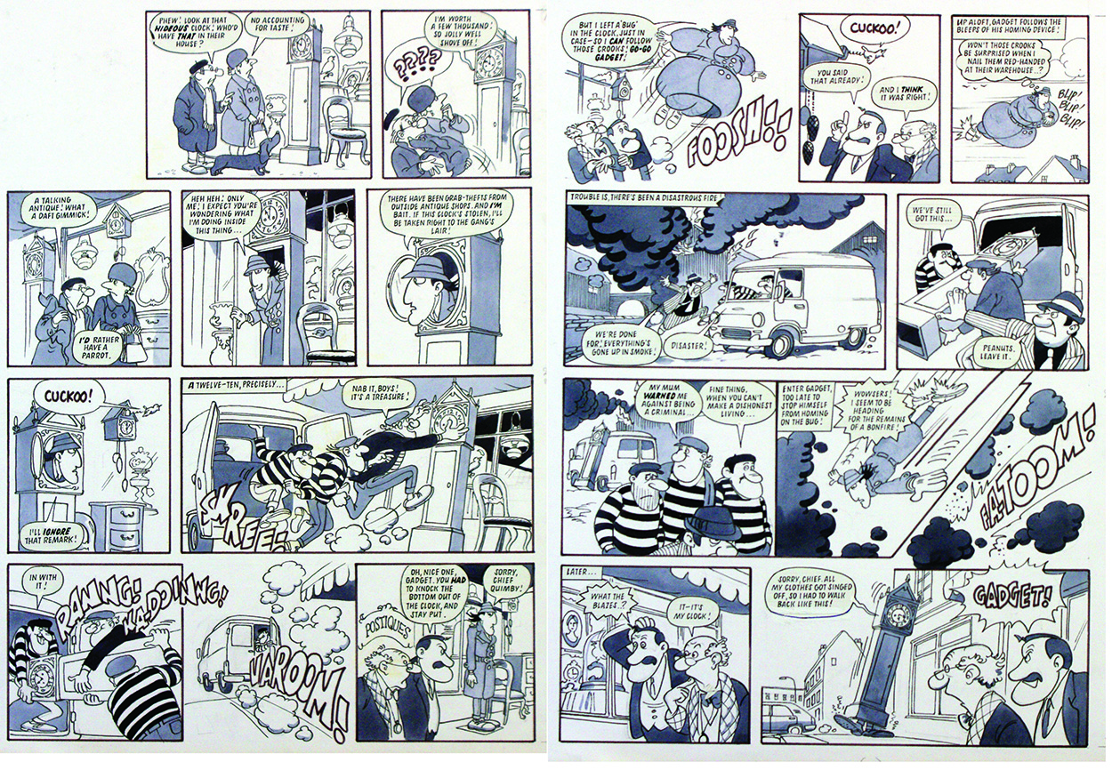 Inspector Gadget from 'Look In' 5  (TWO pages) (Originals) art by Inspector Gadget (Titcombe) at The Illustration Art Gallery