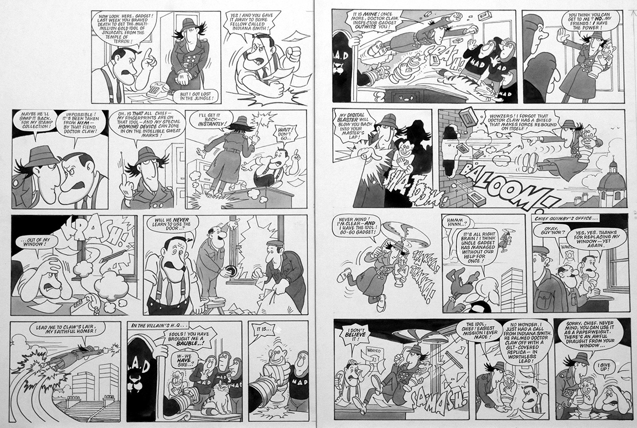 Inspector Gadget: MAD (TWO pages) (Originals) art by Inspector Gadget (Titcombe) at The Illustration Art Gallery