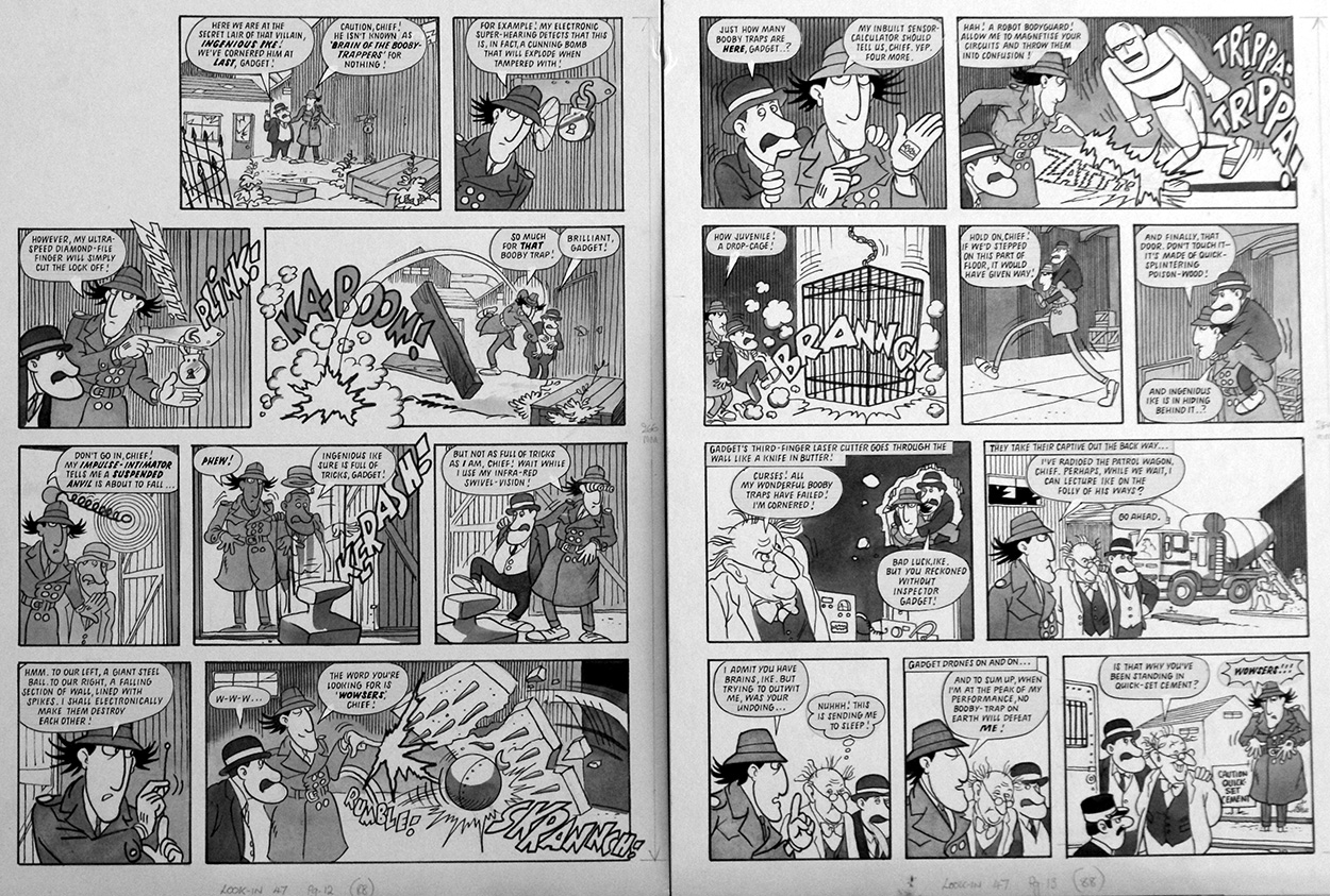 Inspector Gadget: Anvil (TWO pages) (Originals) art by Inspector Gadget (Titcombe) at The Illustration Art Gallery