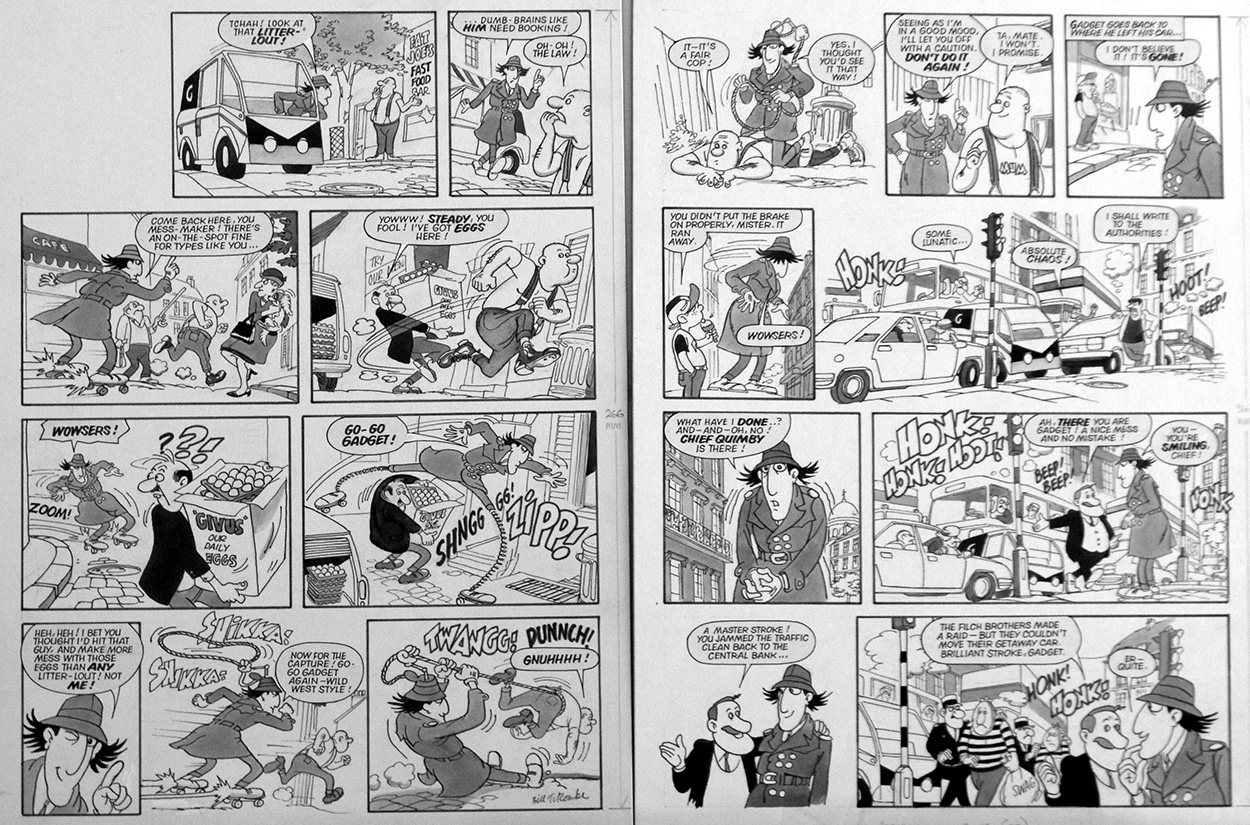 Inspector Gadget: Litter Lout (TWO pages) (Originals) art by Inspector Gadget (Titcombe) at The Illustration Art Gallery