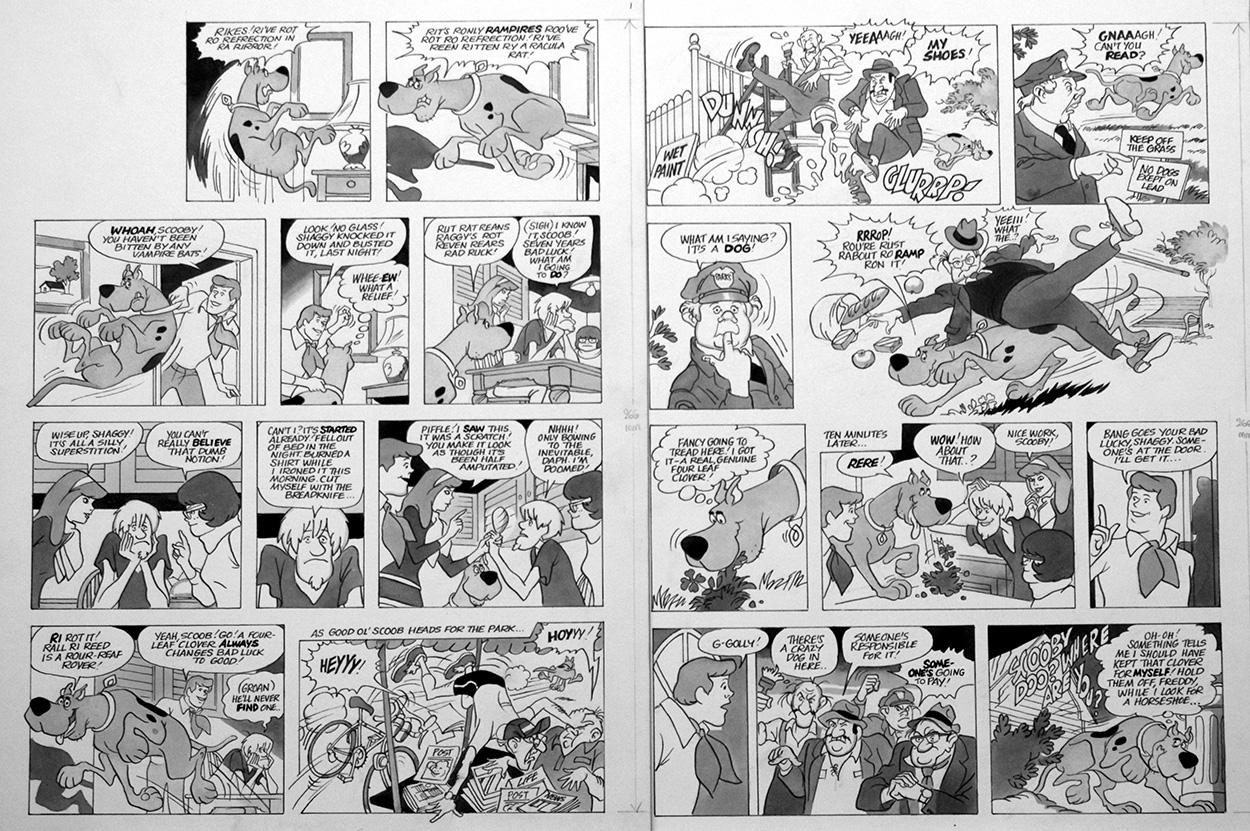 Scooby Doo: Bad Luck (TWO pages) (Originals) art by Scooby Doo (Titcombe) at The Illustration Art Gallery
